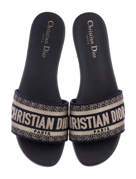 black dior slides|christian dior slides women's.